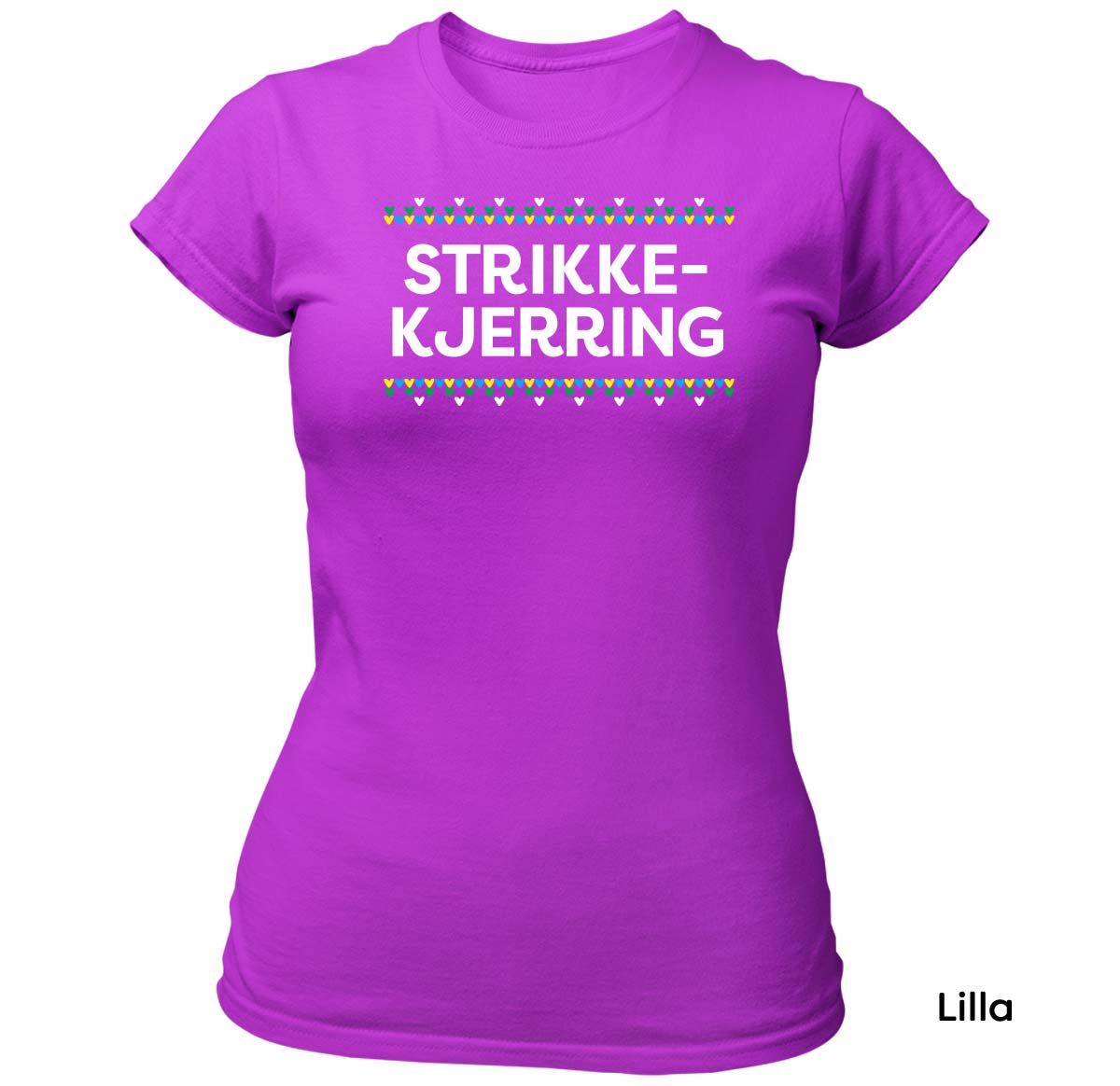 Strikkekjerring HVIT trykk - T-skjorte Dame