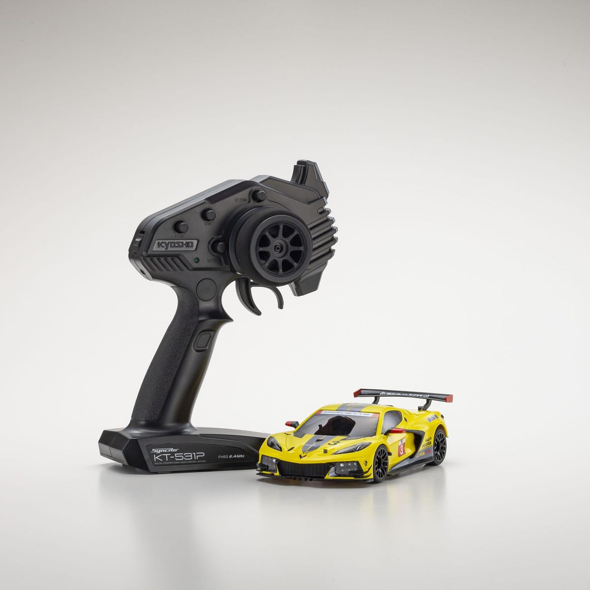 Kyosho Mini-Z RWD Chevrolet Corvette C8-R Racing Yellow (W-MM/KT531P)