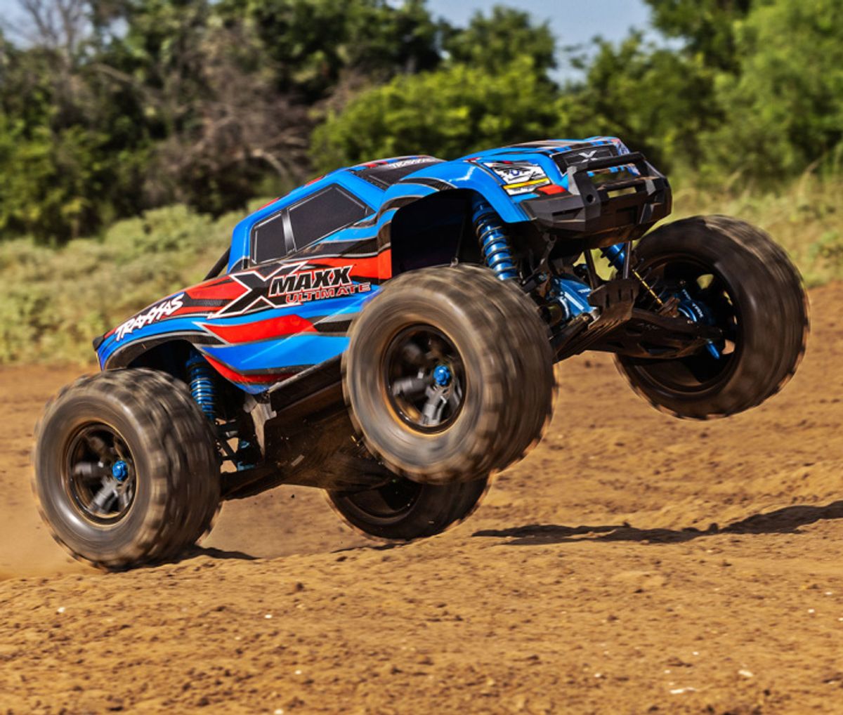 X-Maxx ULTIMATE 4WD Brushless TQi TSM Green-X Limited Edition BLÅ