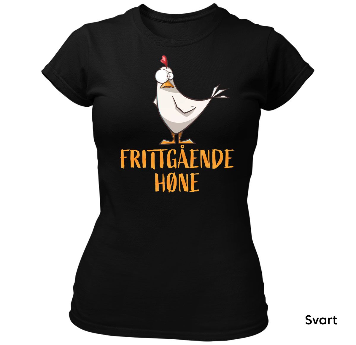 Frittgående Høne T-skjorte Dame