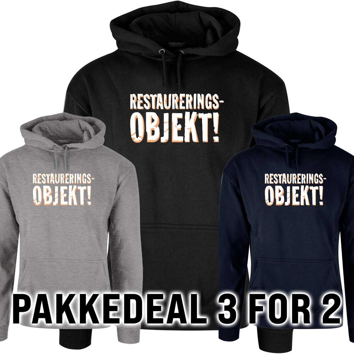 Restaureringsobjekt PAKKEDEAL 3 for 2