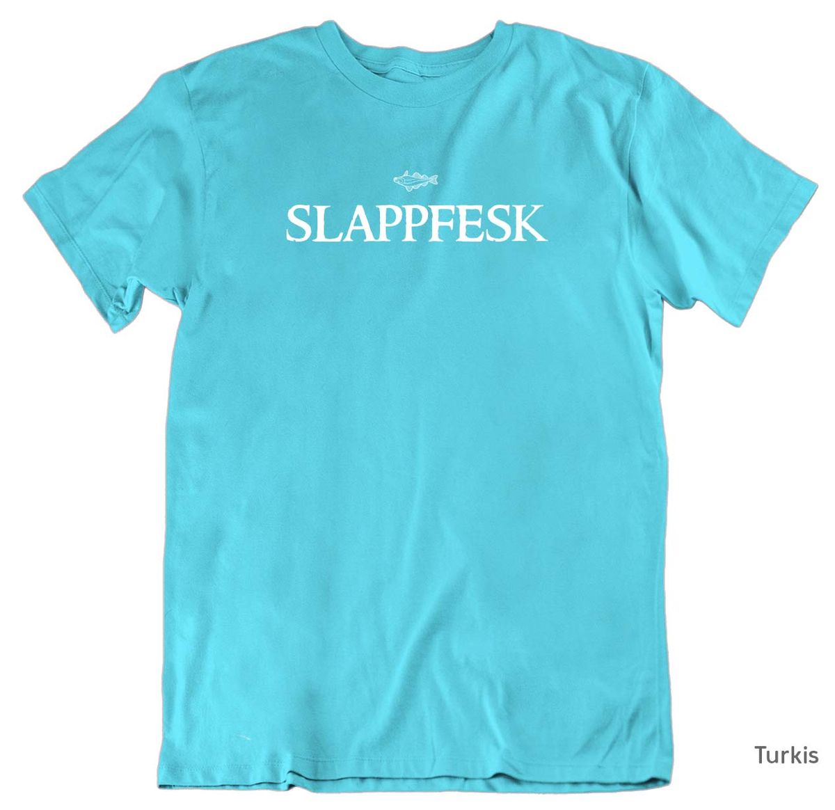 Slappfesk HVIT trykk T-skjorte