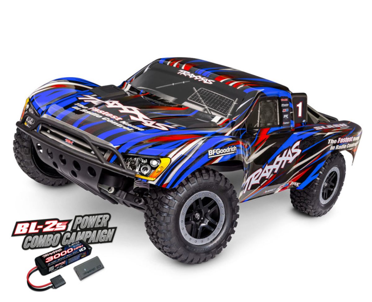 Slash 2WD 1/10 RTR TQ EHD BLÅ Clipless BL-2S