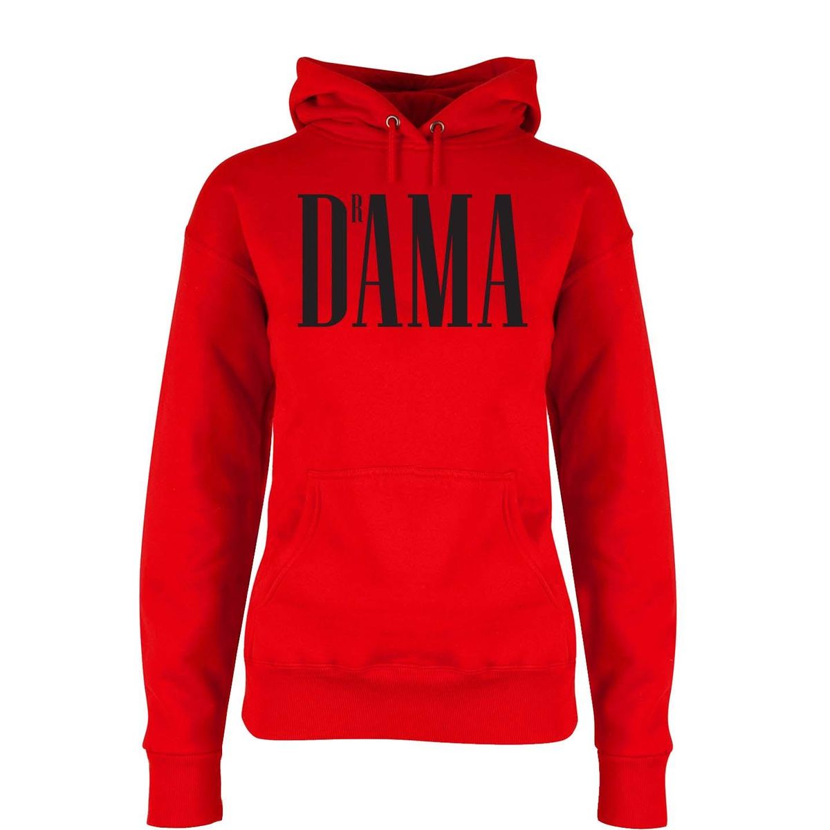 DrAMA Hettegenser DAME SVART Trykk