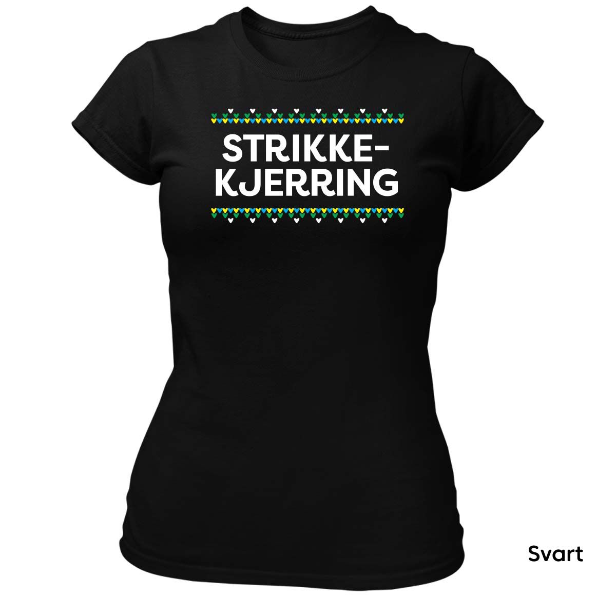 Strikkekjerring HVIT trykk - T-skjorte Dame