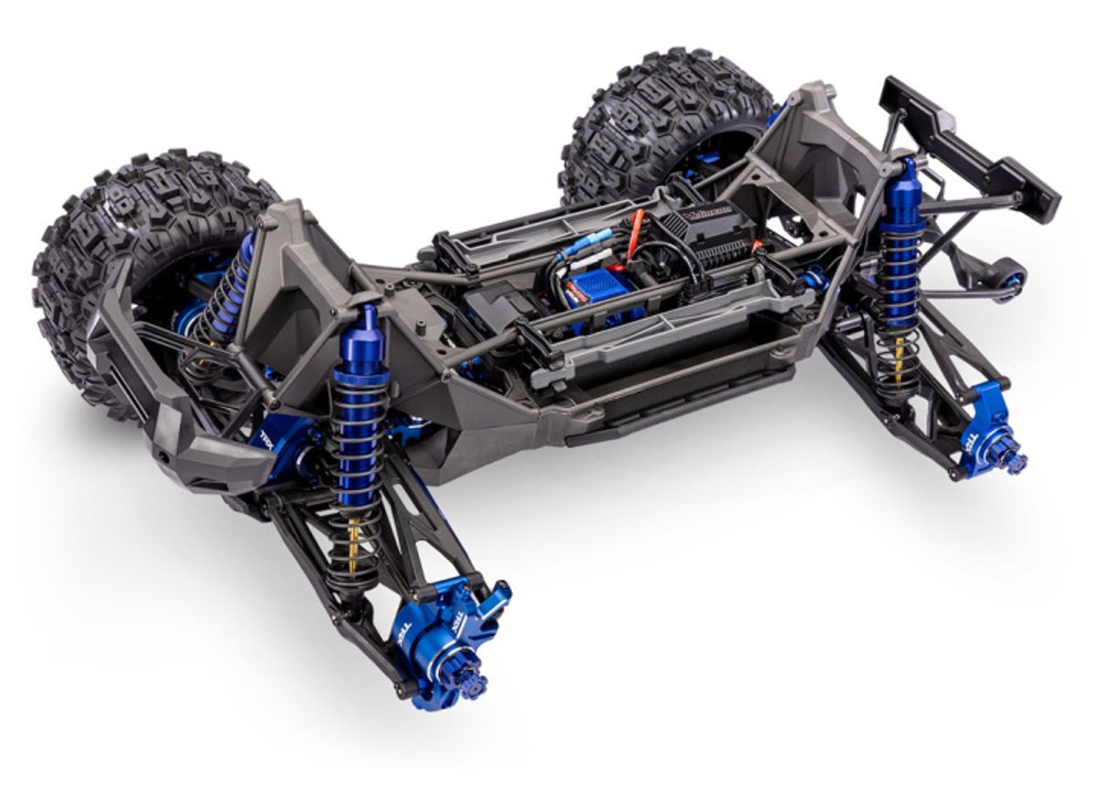 X-Maxx ULTIMATE 4WD Brushless TQi TSM Green-X Limited Edition BLÅ