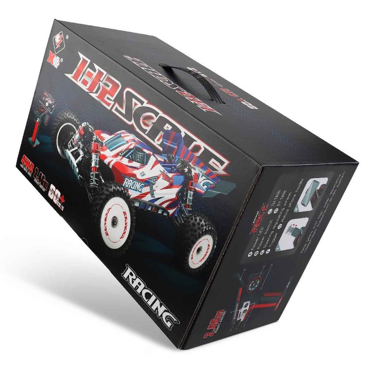 WLToys WL124008 Buggy MAX 1/12 4WD BØRSTELØS RC bil komplett RTR