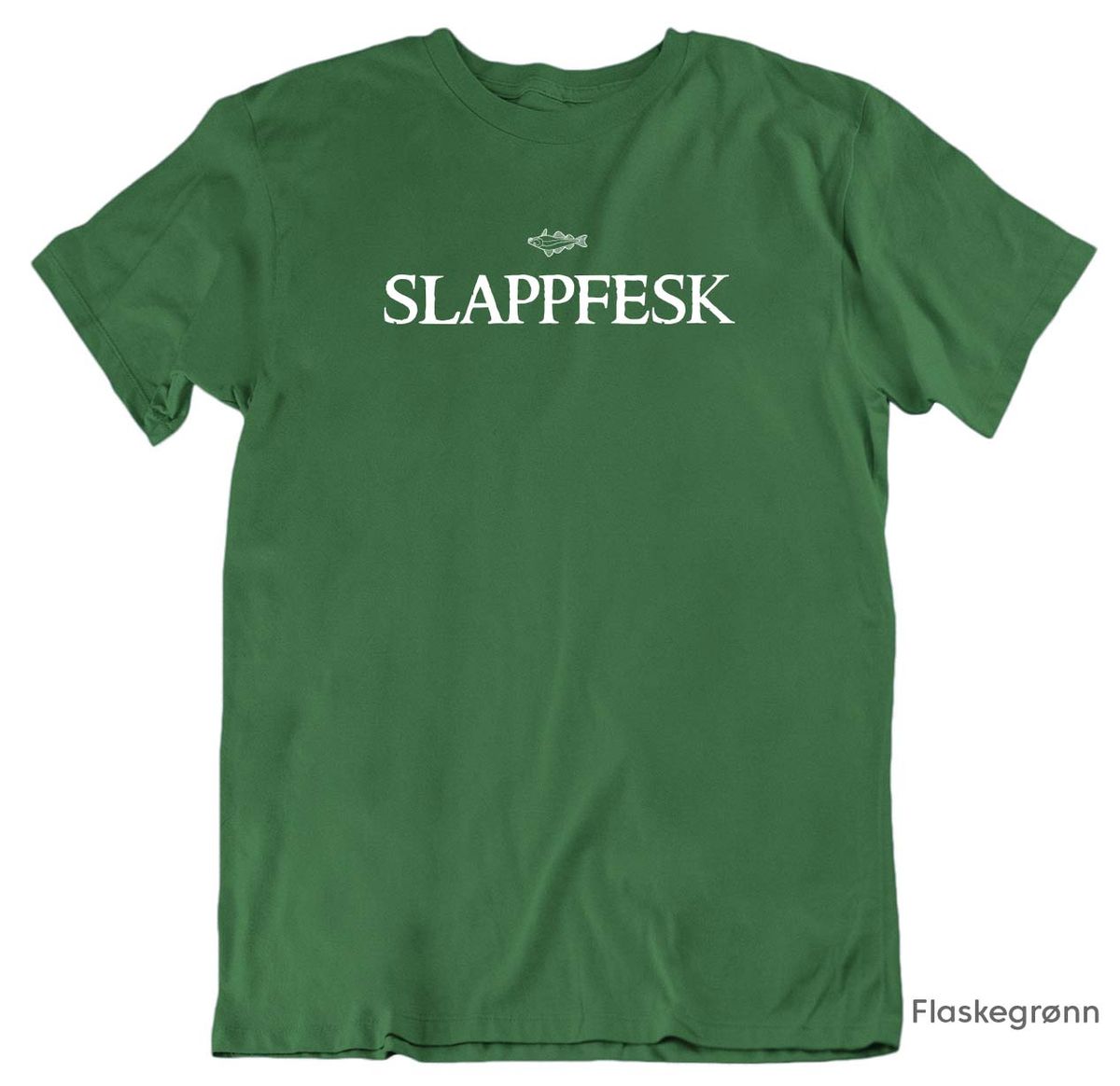 Slappfesk HVIT trykk T-skjorte