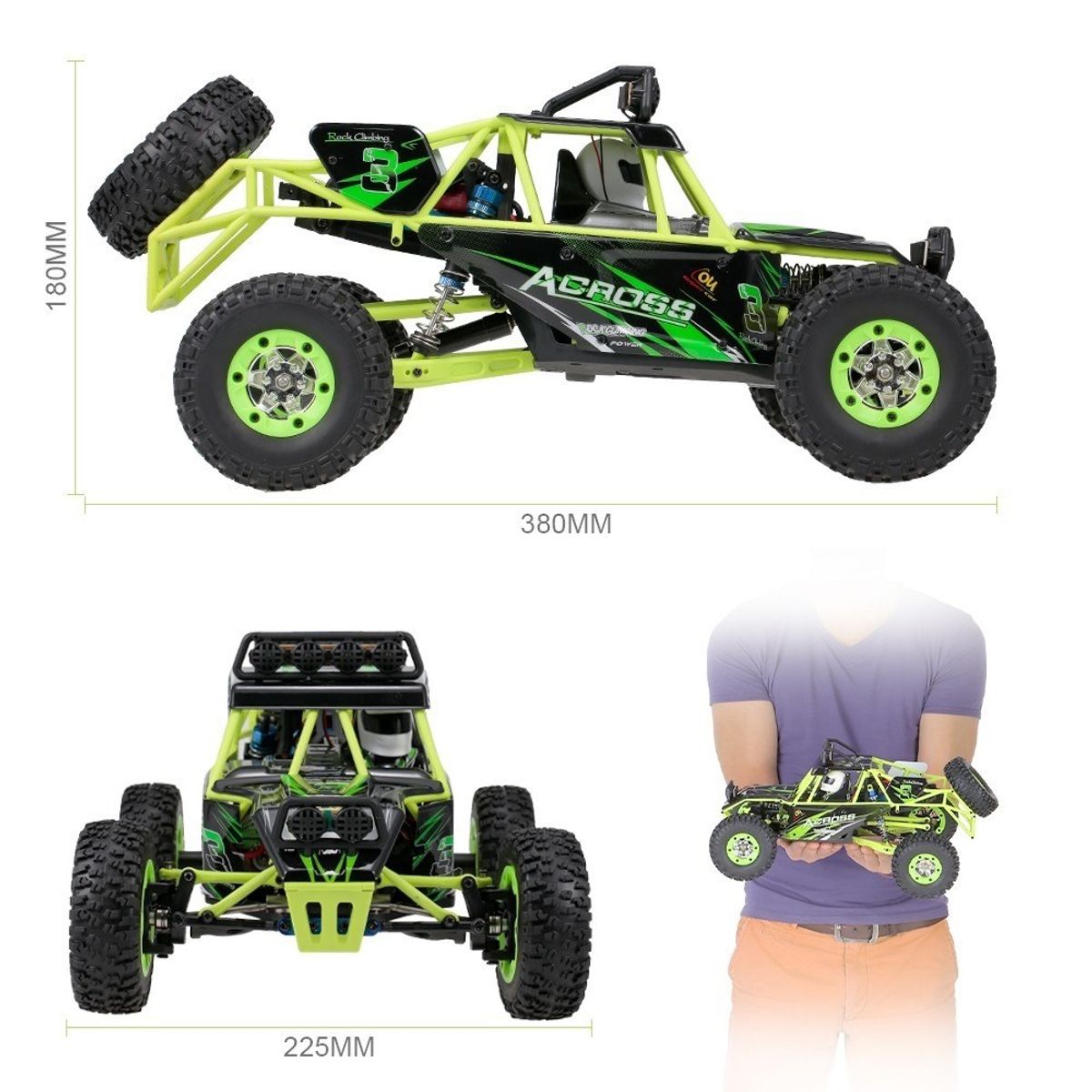 WLToys Across RockRacer 12427 1/12 4WD -Komplett