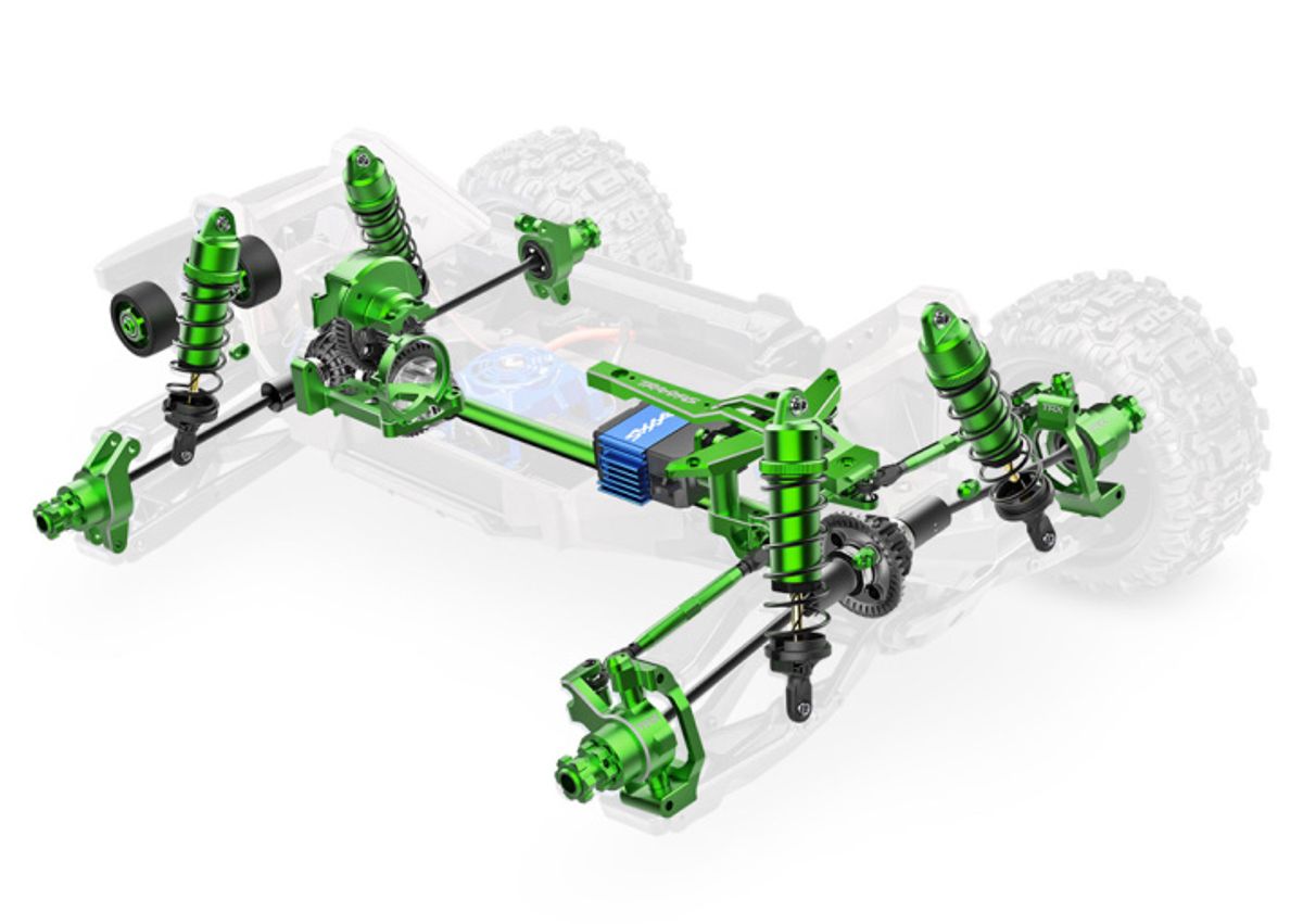 X-Maxx ULTIMATE 4WD Brushless TQi TSM Green-X Limited Edition GRØNN